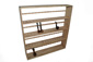 Portapipe rastrelliera 60 posti in legno naturale